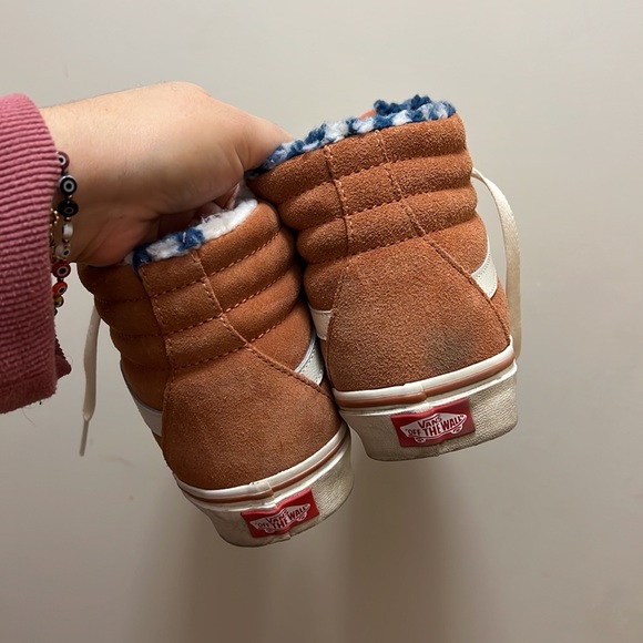 Vans suede sherpa Sk8-Hi sunburn/marshmallow - Picture 4 of 6